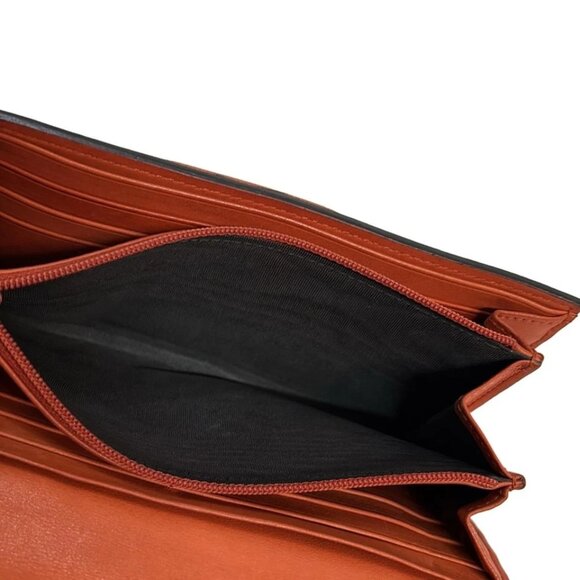 GUCCI - Orange Leather Long Wallet 109-082625 - Picture 4 of 5